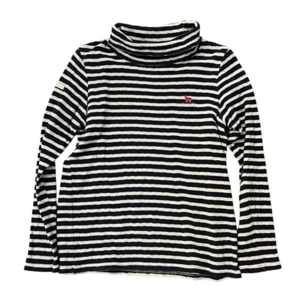 Dog Dept Santa Monica California Navy Striped Top - Picture 4 of 12